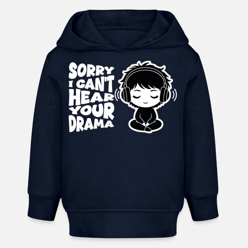 No Drama Casque Audio Manga Relatable - Sweat à capuche bébé bio Stanley/Stella - bleu marine