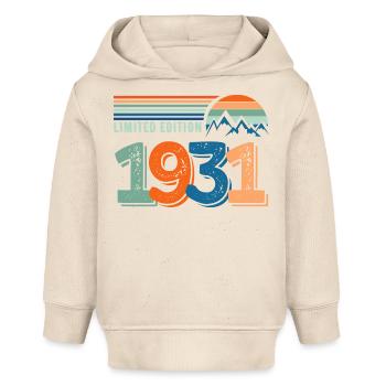 Limited edition 1931 - Baby Organic Hoodie by Stanley/Stella - soft Ecru - Front