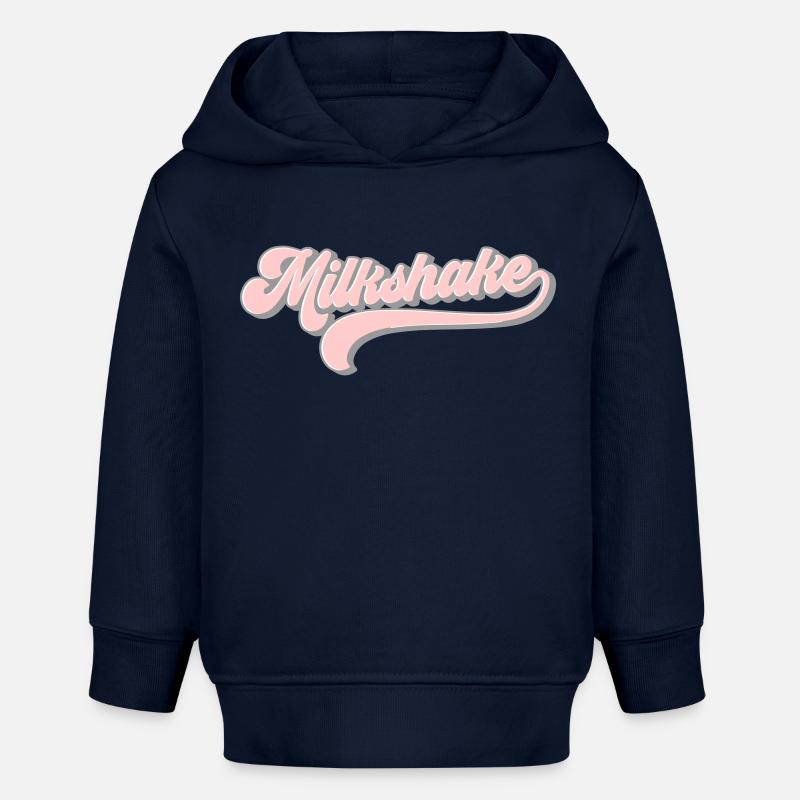 Milkshake | Les couleurs peuvent être modifiées - Sweat à capuche bébé bio Stanley/Stella - bleu marine