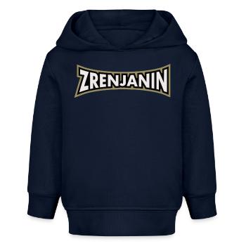 Zrenjanin, moj grad. - Baby Organic Hoodie Baby Cruiser von Stanley/Stella - Navy - Vorne