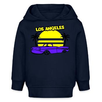 los angeles lowrider - Baby Organic Hoodie Baby Cruiser von Stanley/Stella - Navy - Vorne