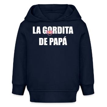 Papas Molliger in WEISS - Baby Organic Hoodie Baby Cruiser von Stanley/Stella - Navy - Vorne