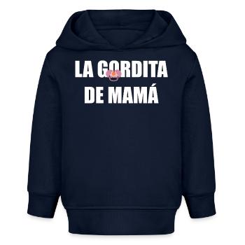 Mamas Molliger in WEISS - Baby Organic Hoodie Baby Cruiser von Stanley/Stella - Navy - Vorne