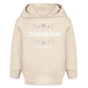 Johann Johann - Sweat à capuche bébé bio Stanley/Stella - écru doux - Devant