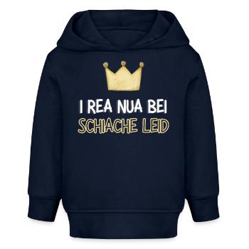 Lustiger Frecher Dialekt Spruch Baby Junge Mädchen - Baby Organic Hoodie Baby Cruiser von Stanley/Stella - Navy - Vorne