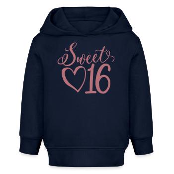 Süßes sechzehn süßes Geschenk zum 16. Geburtstag 16 Jahre alt - Baby Organic Hoodie Baby Cruiser von Stanley/Stella - Navy - Vorne