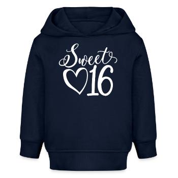 Süßes sechzehn süßes Geschenk zum 16. Geburtstag 16 Jahre alt - Baby Organic Hoodie Baby Cruiser von Stanley/Stella - Navy - Vorne