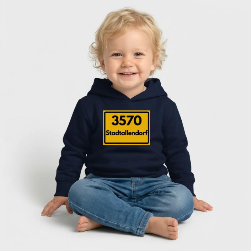 OLD POSTCODE POSTCODE RETRO 3570 STADTALLENDORF Baby Organic Hoodie by Stanley/Stella
