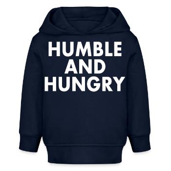 Humble and hungry - Baby Organic Hoodie Baby Cruiser von Stanley/Stella - Navy - Vorne