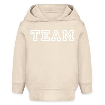 TEAM - Mannschaft - Sport - Baby Organic Hoodie by Stanley/Stella - soft Ecru - Front