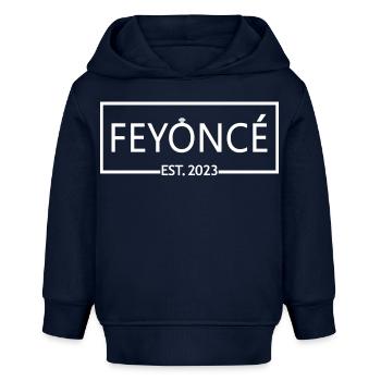 Feyoncé Est. 2023 - Braut zu werden - Verlobungsfeier - Baby Organic Hoodie Baby Cruiser von Stanley/Stella - Navy - Vorne