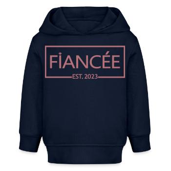 Verlobte Est. 2023 - Braut zu werden - Verlobungsfeier - Baby Organic Hoodie Baby Cruiser von Stanley/Stella - Navy - Vorne