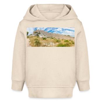 Die Mauer von Oštrica (Bedem Grebastica) Kroatien - Baby Organic Hoodie Baby Cruiser von Stanley/Stella - Natur - Vorne