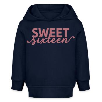 Süßes sechzehn süßes Geschenk zum 16. Geburtstag 16 Jahre alt - Baby Organic Hoodie Baby Cruiser von Stanley/Stella - Navy - Vorne