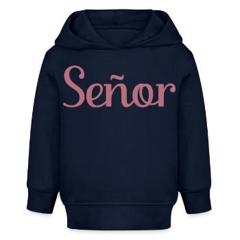 Señor Verlobungsbräutigam wird Hochzeitsfeier sein - Baby Organic Hoodie Baby Cruiser von Stanley/Stella - Navy - Vorne