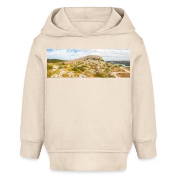 Die Mauer von Oštrica (Bedem Grebastica) Kroatien - Baby Organic Hoodie Baby Cruiser von Stanley/Stella - Natur - Vorne