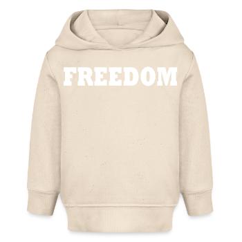 Liberté - Sweat à capuche bébé bio Stanley/Stella - écru doux - Devant