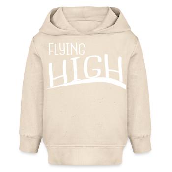 soaring funny birthday graceful flight - Baby Organic Hoodie by Stanley/Stella - soft Ecru - Front