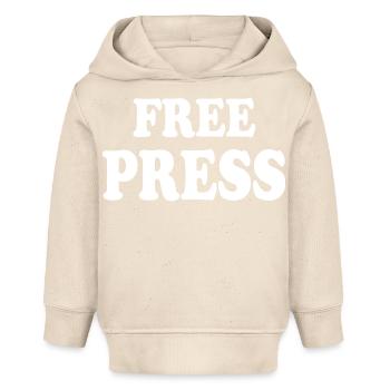 Free press - Sweat à capuche bébé bio Stanley/Stella - écru doux - Devant