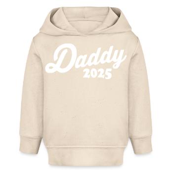Daddy 2025 - Sweat à capuche bébé bio Stanley/Stella - écru doux - Devant