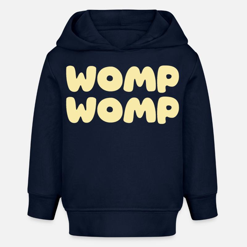 Womp Womp - Crème - Sweat à capuche bébé bio Stanley/Stella - bleu marine