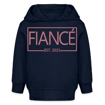 Verlobter Est. 2023 Verlobungsgeschenk Hochzeit des Bräutigams - Baby Organic Hoodie Baby Cruiser von Stanley/Stella - Navy - Vorne