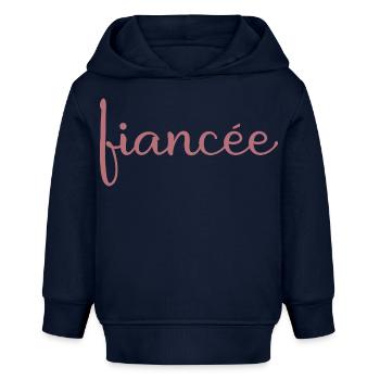 Verlobte Matching Verlobung Hochzeit Flitterwochen - Baby Organic Hoodie Baby Cruiser von Stanley/Stella - Navy - Vorne