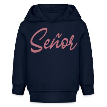 Señor Verlobungsbräutigam wird Hochzeitsfeier sein - Baby Organic Hoodie Baby Cruiser von Stanley/Stella - Navy - Vorne