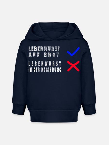 Ampel Leberwurst Protest - Baby Organic Hoodie Baby Cruiser von Stanley/Stella - Navy