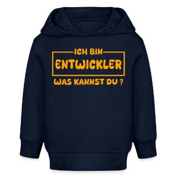 Developer - Baby Organic Hoodie by Stanley/Stella - navy - Front