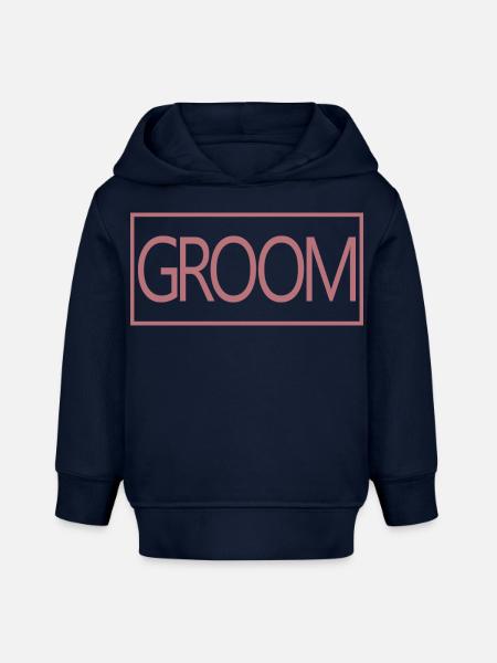 Bräutigam - Ehemann wird Hochzeitsfeier Verlobung - Baby Organic Hoodie Baby Cruiser von Stanley/Stella - Navy