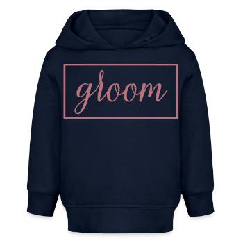 Bräutigam - Ehemann zu werden, Hochzeitsfeier, Verlobung - Baby Organic Hoodie Baby Cruiser von Stanley/Stella - Navy - Vorne