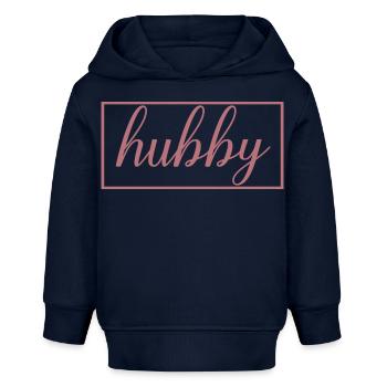 Ehemann Matching Verlobung Hochzeit Flitterwochen - Baby Organic Hoodie Baby Cruiser von Stanley/Stella - Navy - Vorne