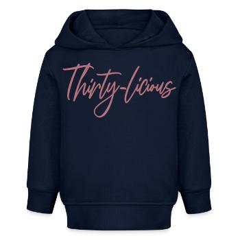 Thirty-Licious Funny 30th Birthday Party Männer Frauen - Baby Organic Hoodie Baby Cruiser von Stanley/Stella - Navy - Vorne