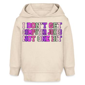 robotics statement birthday present - Baby Organic Hoodie Baby Cruiser von Stanley/Stella - Natur - Vorne