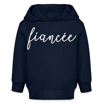 Verlobte Matching Verlobung Hochzeit Flitterwochen - Baby Organic Hoodie Baby Cruiser von Stanley/Stella - Navy - Vorne