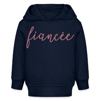 Verlobte passende Verlobung Hochzeit Flitterwochen - Baby Organic Hoodie Baby Cruiser von Stanley/Stella - Navy - Vorne
