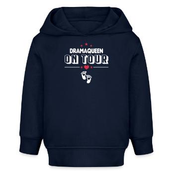 Dramaqueen on Tour Babysprüche - Baby Organic Hoodie Baby Cruiser von Stanley/Stella - Navy - Vorne