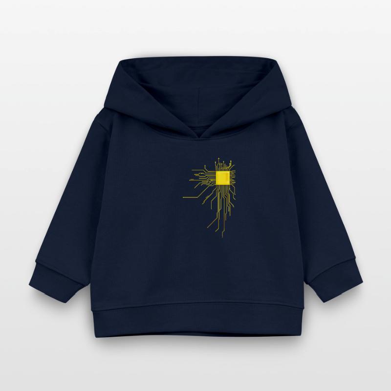platine Core cpu Computer Nerd Programmer admin Baby Organic Hoodie by Stanley/Stella