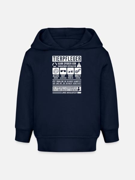 Tierpfleger Spruch lustig - Baby Organic Hoodie Baby Cruiser von Stanley/Stella - Navy