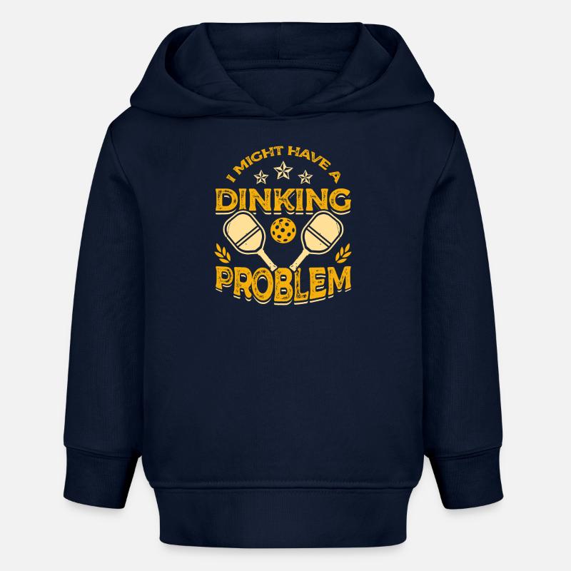 J’ai peut-être un problème d’alcool pickleball - Sweat à capuche bébé bio Stanley/Stella - bleu marine