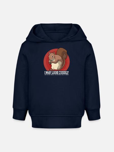 Süßes Eichhörnchen Hörnchen Geschenk - Baby Organic Hoodie Baby Cruiser von Stanley/Stella - Navy