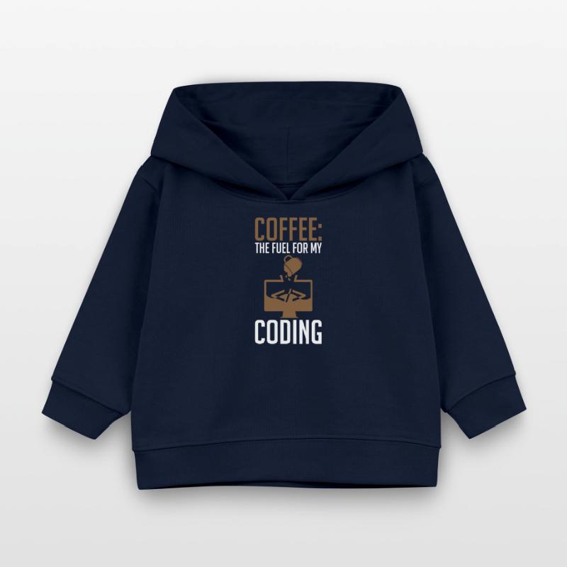 Coder Coffee Le carburant de mon codage Sweat à capuche bébé bio Stanley/Stella
