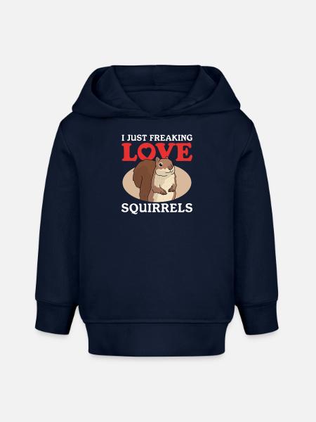 Süßes Eichhörnchen Hörnchen Geschenk - Baby Organic Hoodie Baby Cruiser von Stanley/Stella - Navy