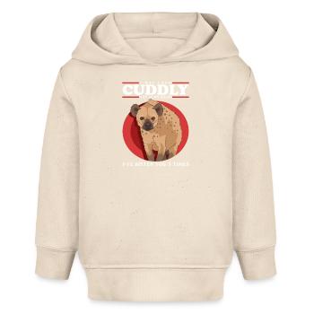 Hyena Hyena Spotted Hyena Gift - Baby Organic Hoodie by Stanley/Stella - soft Ecru - Front