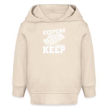 Torhüter Fußball - Baby Organic Hoodie Baby Cruiser von Stanley/Stella - Natur - Vorne