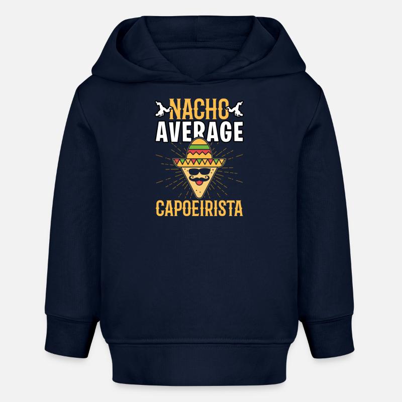 Nacho Capoeirista moyen - Sweat à capuche bébé bio Stanley/Stella - bleu marine