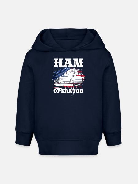 Amateurfunk Radio Antenne - Baby Organic Hoodie Baby Cruiser von Stanley/Stella - Navy