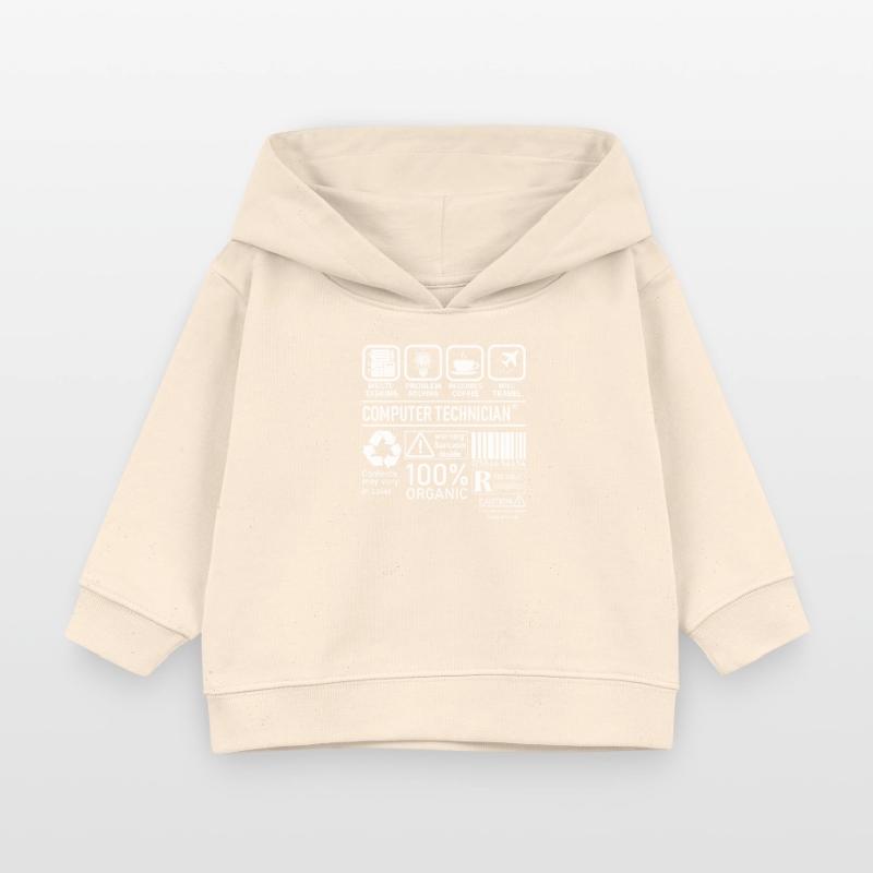 Computer Technician multi tasking problem solving Baby Organic Hoodie by Stanley/Stella