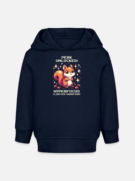 Hyperfokus aktiv | ADHS Spezialfähigkeit - Baby Organic Hoodie Baby Cruiser von Stanley/Stella - Navy